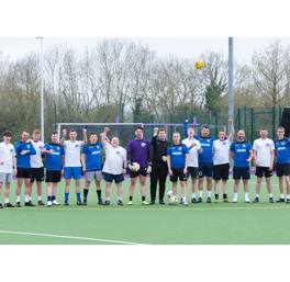 Vistry staff’s football match for its charity of the year, Papyrus